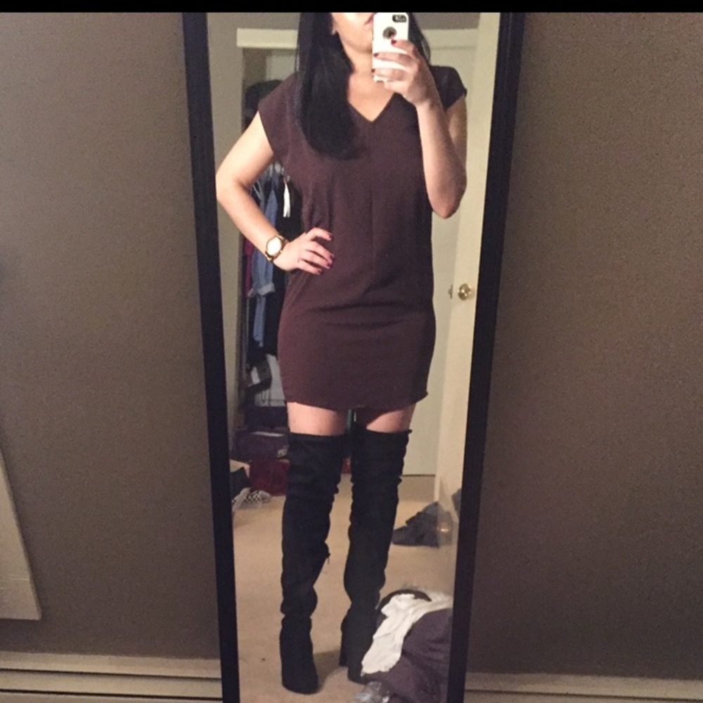 Plum colored old navy mini dress